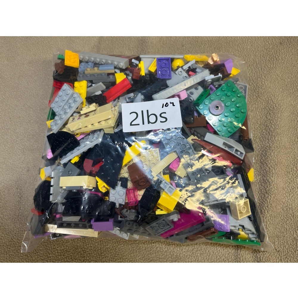 LEGO Bulk Bricks and Pieces Assorted Mixed Lot 2 lbs Genuine Building Parts